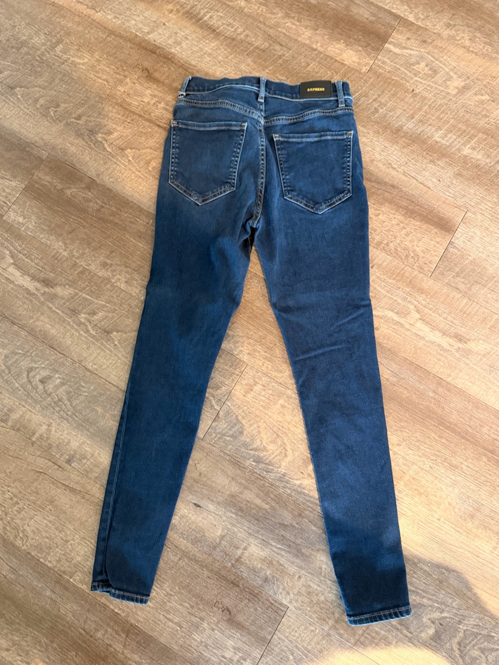 Express Women Skinny Jeans - Dark Indigo Blue